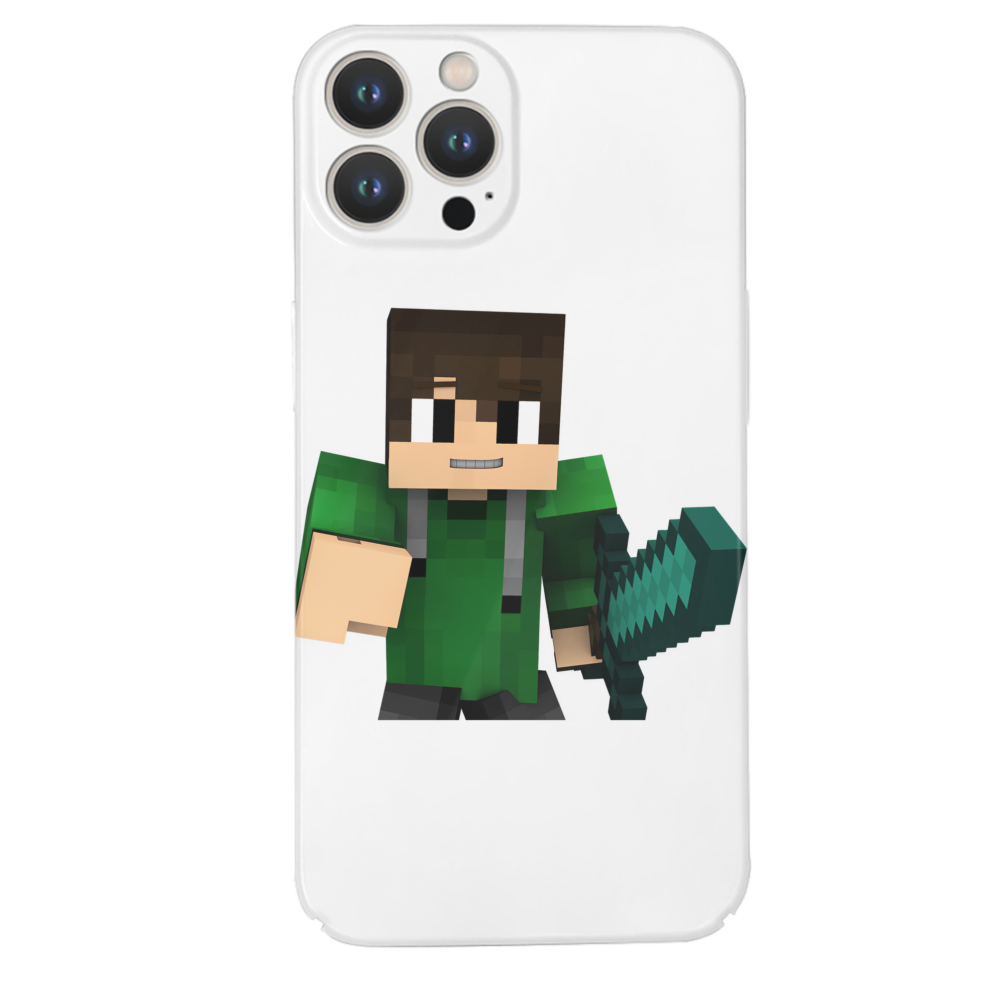 （画像用） マインクラフト ブロックの世界 Minecraft MC Block world 【iPhone 14シリーズ対応】ハードケース